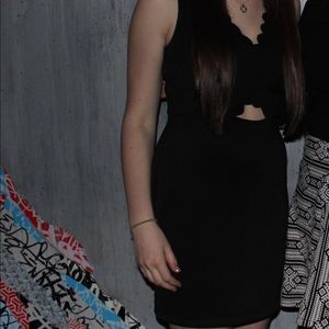Black cocktail dress